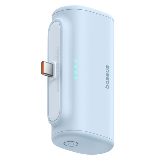 Externá batéria Baseus Compact, 5000mAh, 20W, PD, 2 x USB-C, Modrá P10068306313-00