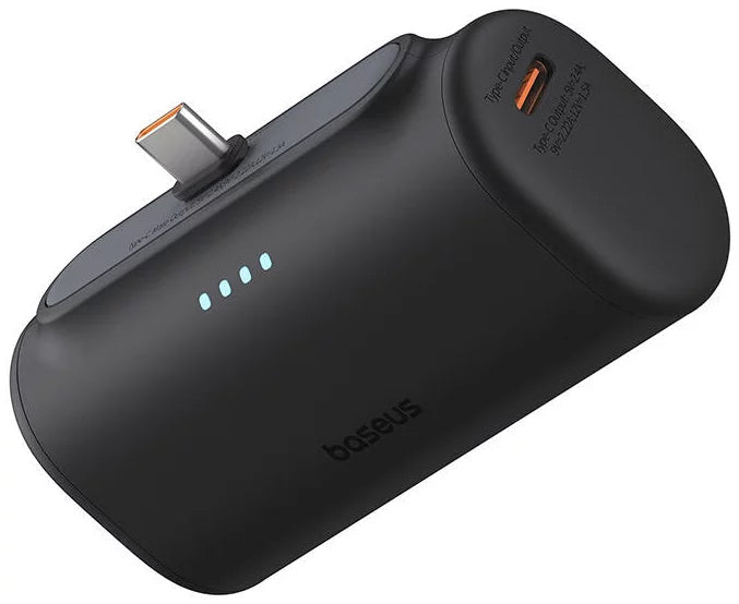 Externá batéria Baseus Compact, 5000mAh, 20W, PD, 2 x USB-C, Čierna P10068306113-00