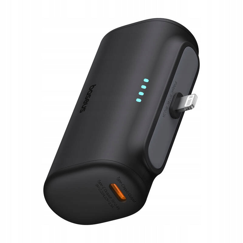 Externá batéria Baseus Compact, 5000mAh, 20W, PD, 1 x Lightning - 1 x USB-C, Čierna P10068307113-00