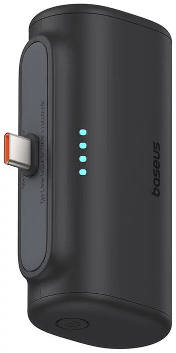 Externá batéria Baseus Compact, 5000mAh, 20W, PD, 2 x USB-C, Čierna P10068306113-00
