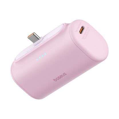 Externá batéria Baseus Compact, 5000mAh, 20W, PD, 2 x USB-C, Ružová P10068306413-00