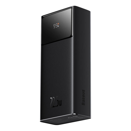 Externá batéria Baseus EnerFill FP41, 30000mAh, 22.5W, QC + PD, 1 x USB-C - 2 x USB-A, Čierna