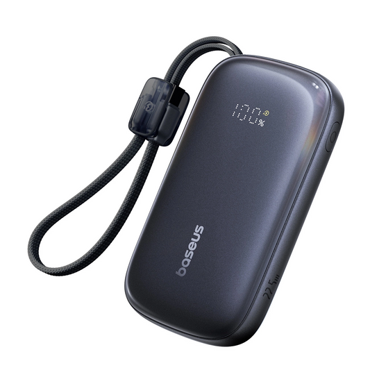 Externá batéria Baseus EnerFill FC21 QPow 3 Ultra, 10000mAh, 22.5W, QC + PD, 1 x USB-A - 1 x USB-C, Čierna
