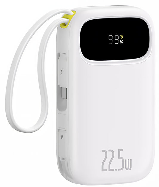 Externá batéria Baseus EnerFill FC31, 10000mAh, 22,5W, QC + PD, 1 x Lightning - 1 x USB-A - 2 x USB-C, biela P10082106213-00