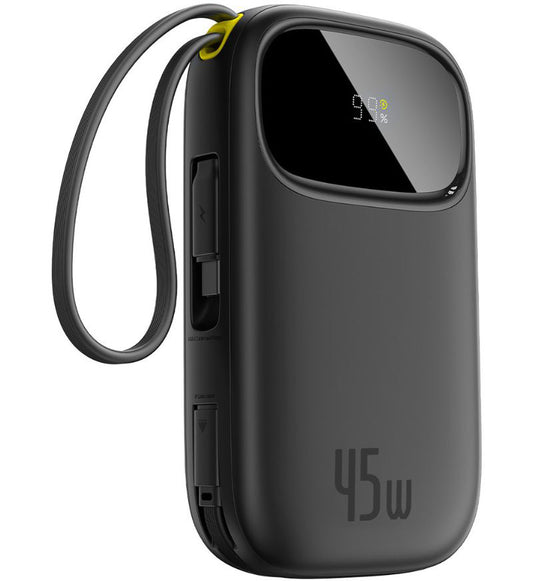 Externá batéria Baseus EnerFill FC31 Qpow 3, 10000mAh, 45W, QC + PD, 1 x USB-A - 3 x USB-C, čierna P10082102123-00