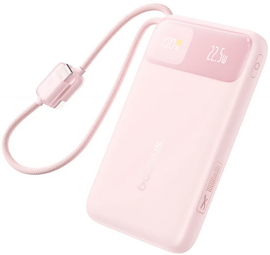 Externá batéria Baseus EnerFill FC11, 10000mAh, 22,5W, QC + PD, 1 x Lightning - 1 x USB-A - 2 x USB-C, Ružová E0027R07