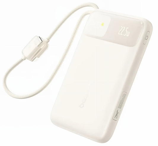 Externá batéria Baseus EnerFill FC11, 10000mAh, 22,5W, QC + PD, 1 x USB-A - 3 x USB-C, Béžová E0030401