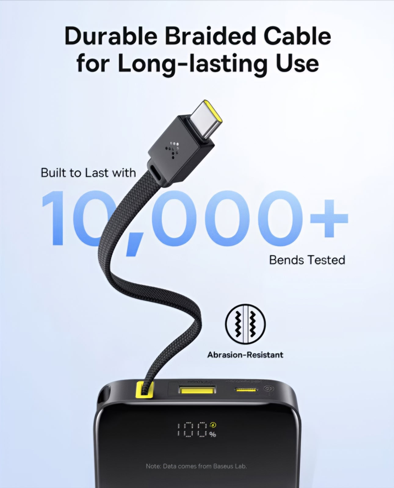 Externá batéria Baseus EnerFill Bipow2 Pro, 10000mAh, 22.5W, QC + PD, 1 x USB-A - 2 x USB-C, Čierna E0027600