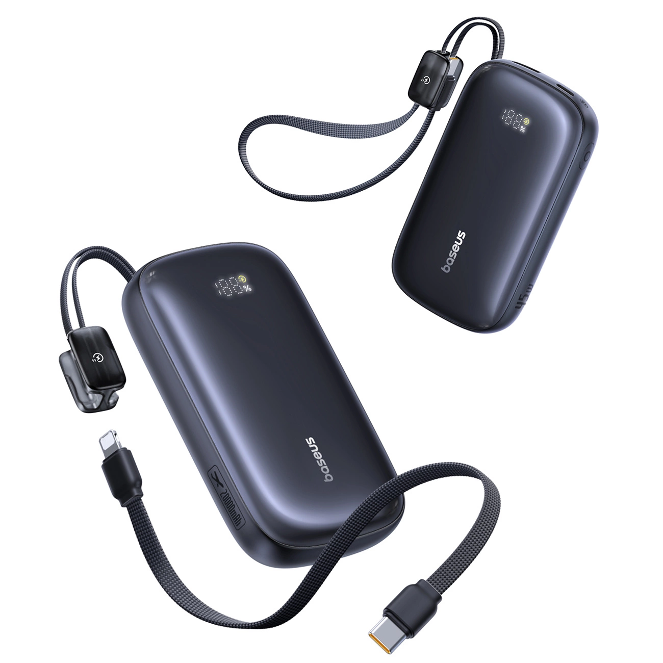 Externá batéria Baseus EnerFill FC21 QPow 3 Ultra, 20000mAh, 45W, QC + PD, 1 x USB-A - 1 x USB-C, Čierna E0027P00