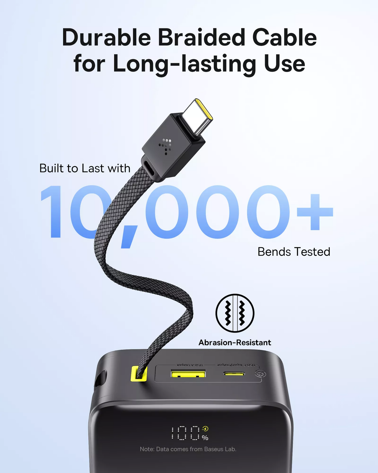Externá batéria Baseus EnerFill Bipow2 Pro, 30000mAh, 22.5W, QC + PD, 1 x USB-A - 2 x USB-C, Čierna E0028100