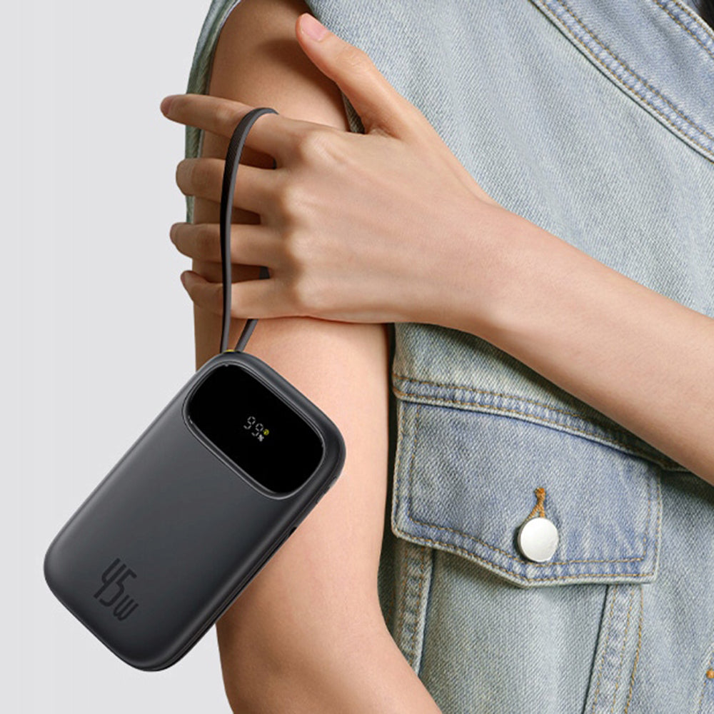 Externá batéria Baseus EnerFill FC31 Qpow 3, 20000mAh, 45W, QC + PD, 1 x Lightning - 1 x USB-A - 2 x USB-C, Čierna E0028D00