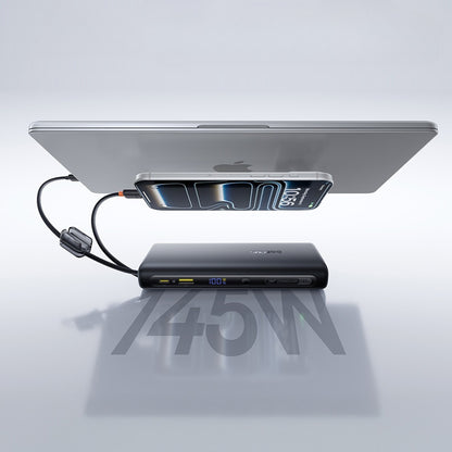 Externá batéria Baseus EnerFill FC41, 25000mAh, 145W, QC + PD, 1 x USB-A - 3 x USB-C, čierna E0028H03