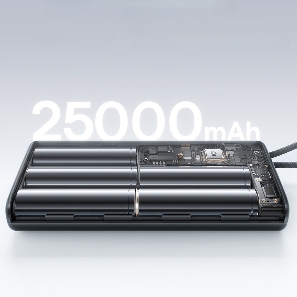 Externá batéria Baseus EnerFill FC41, 25000mAh, 145W, QC + PD, 1 x USB-A - 3 x USB-C, čierna E0028H03