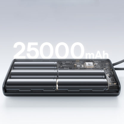 Externá batéria Baseus EnerFill FC41, 25000mAh, 145W, QC + PD, 1 x USB-A - 3 x USB-C, čierna E0028H03