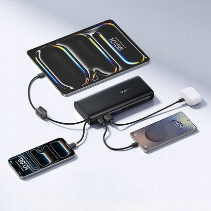 Externá batéria Baseus EnerFill FC41, 25000mAh, 145W, QC + PD, 1 x USB-A - 3 x USB-C, čierna E0028H03