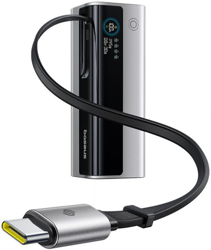 Externá batéria Baseus EnerGeek GR11, 20000mAh, 145W, QC + PD, 1 x USB-A - 3 x USB-C, Strieborná E0027B02