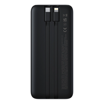 Externá batéria Baseus Lipow, 10000mAh, 22.5W, QC + PD, 1 x Lightning - 1 x USB-A - 2 x USB-C, Čierna P10079101123-00