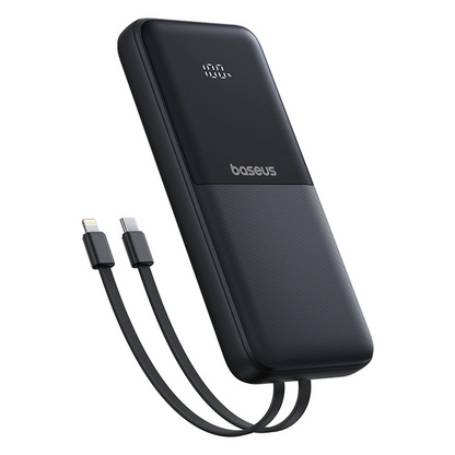 Externá batéria Baseus Lipow, 10000mAh, 22.5W, QC + PD, 1 x Lightning - 1 x USB-A - 2 x USB-C, Čierna P10079101123-00