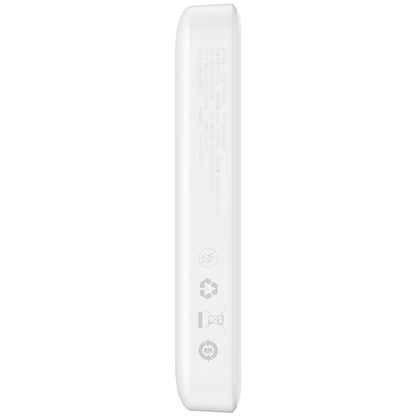 Externá batéria Baseus Magnetic Mini, 10000mAh, 20W, PD + FQI, 1 x USB-C, Biela P10059001223-00