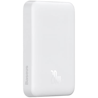 Externá batéria Baseus Magnetic Mini, 10000mAh, 20W, PD + FQI, 1 x USB-C, Biela P10059001223-00