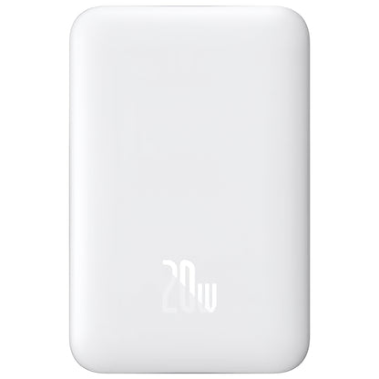 Externá batéria Baseus Magnetic Mini, 10000mAh, 20W, PD + FQI, 1 x USB-C, Biela P10059001223-00