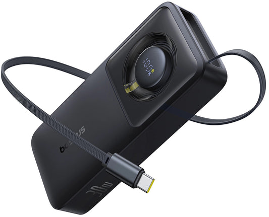 Externá batéria Baseus OS Free2Pull, 10000mAh, 30W, PD, 2 x USB-C, Čierna P10073701123-00