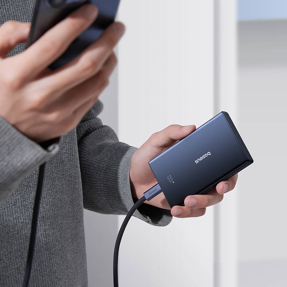 Externá batéria Baseus PicoGo, 10000mAh, 20W, QC + PD, 1 x USB-A - 2 x USB-C, Čierna P10076801123-00