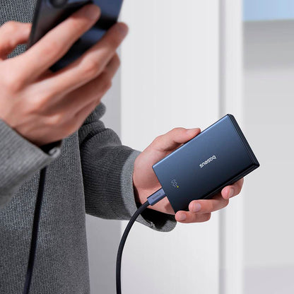 Externá batéria Baseus PicoGo, 10000mAh, 20W, QC + PD, 1 x USB-A - 2 x USB-C, Čierna P10076801123-00