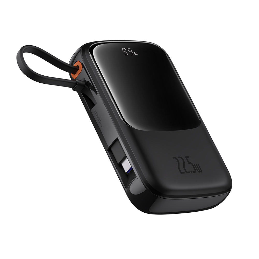 Externá batéria Baseus Qpow Pro+, 10000mAh, 22.5W, QC + PD, 1 x USB-A - 2 x USB-C, Čierna P10067101113-00