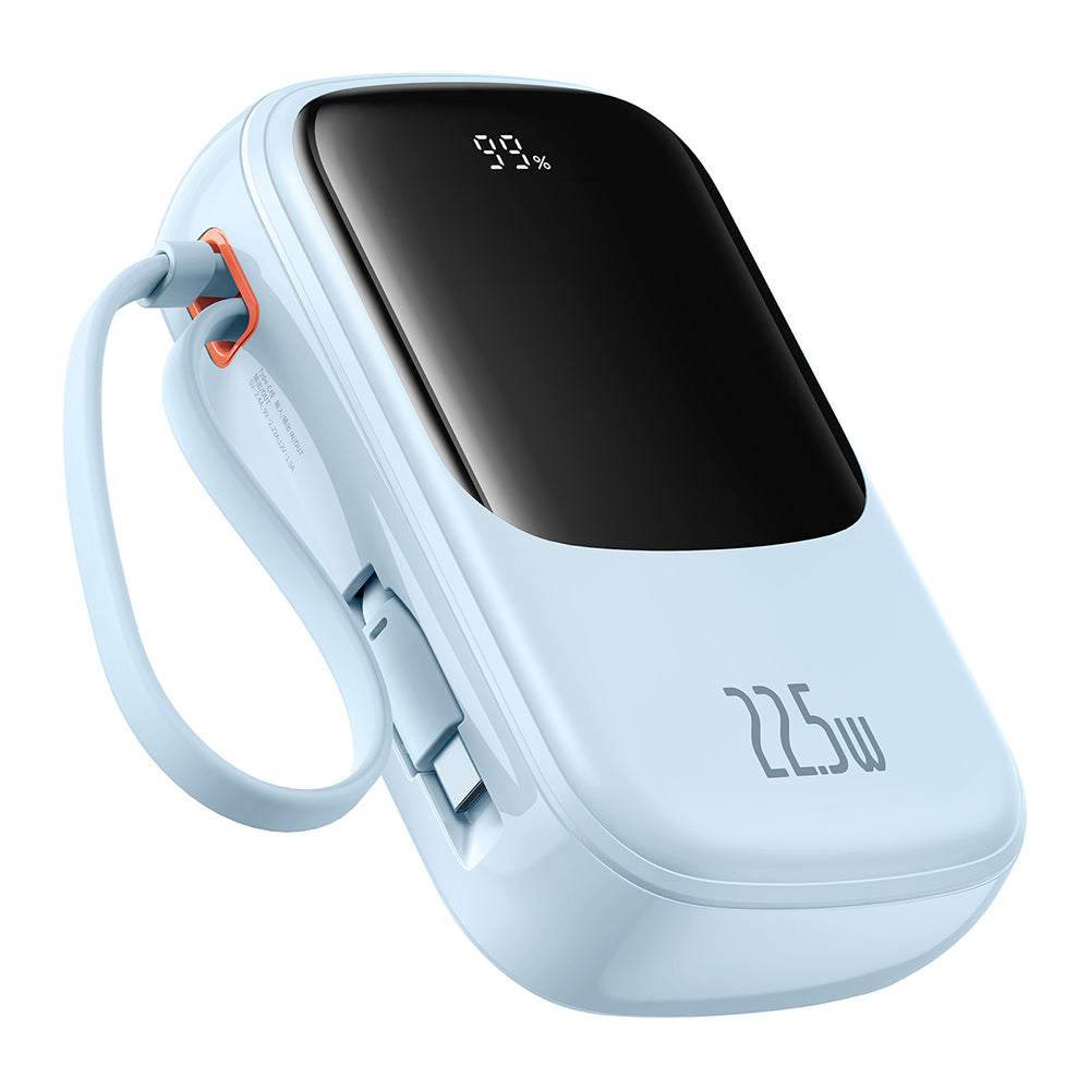 Externá batéria Baseus Qpow Pro+, 20000mAh, 22.5W, QC + PD, 1 x USB-A - 2 x USB-C, Modrá P10067103313-00