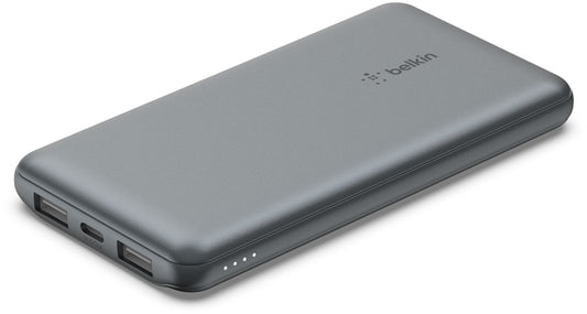 Externá batéria Belkin BoostCharge, 10000mAh, 15W, 1 x USB-C - 2 x USB-A, sivá BPB011btGY