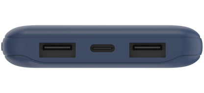 Externá batéria Belkin BoostCharge, 10000mAh, 15W, 1 x USB-C - 2 x USB-A, tmavomodrá BPB011btBL