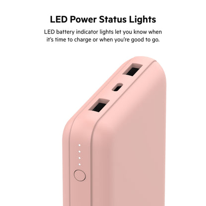 Externá batéria Belkin BoostCharge, 20000mAh, 15W, 1 x USB-C - 2 x USB-A, Ružovo zlatá BPB012btRG