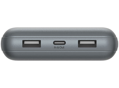 Externá batéria Belkin BoostCharge Pro, 20000mAh, 15W, 1 x USB-C - 2 x USB-A, Sivá BPB012btGY