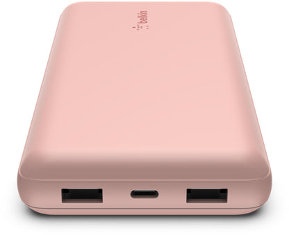 Externá batéria Belkin BoostCharge, 20000mAh, 15W, 1 x USB-C - 2 x USB-A, Ružovo zlatá BPB012btRG