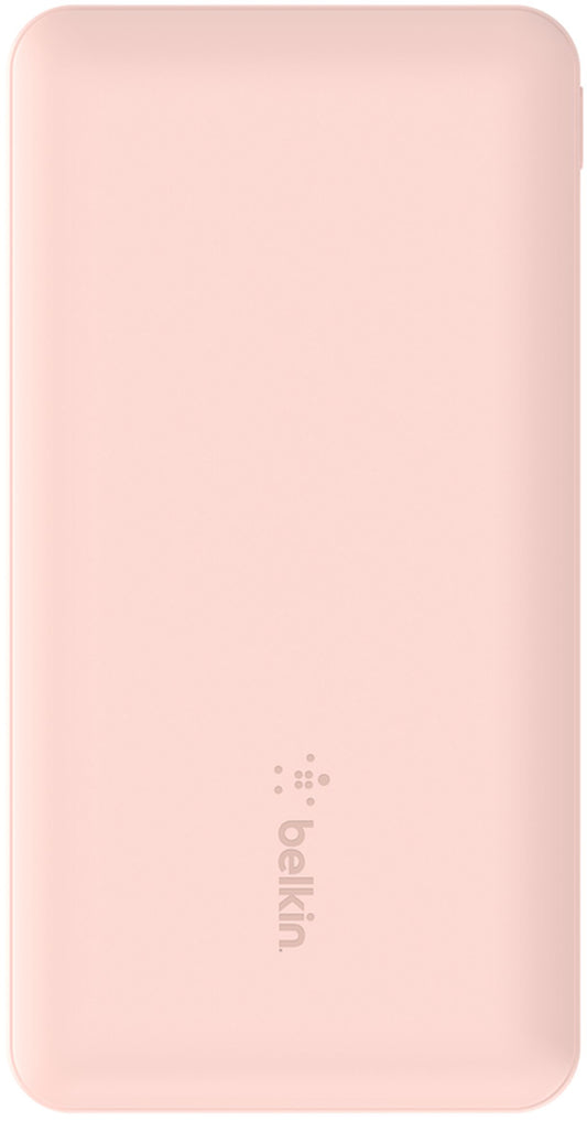 Externá batéria Belkin BoostCharge, 10000mAh, 15W, 1 x USB-C - 2 x USB-A, Ružová BPB011btRG