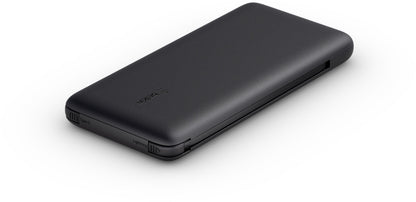Externá batéria Belkin BoostCharge Plus, 10000mAh, 23W, QC + PD, 1 x Lightning - 2 x USB-C, čierna BPB006btBLK