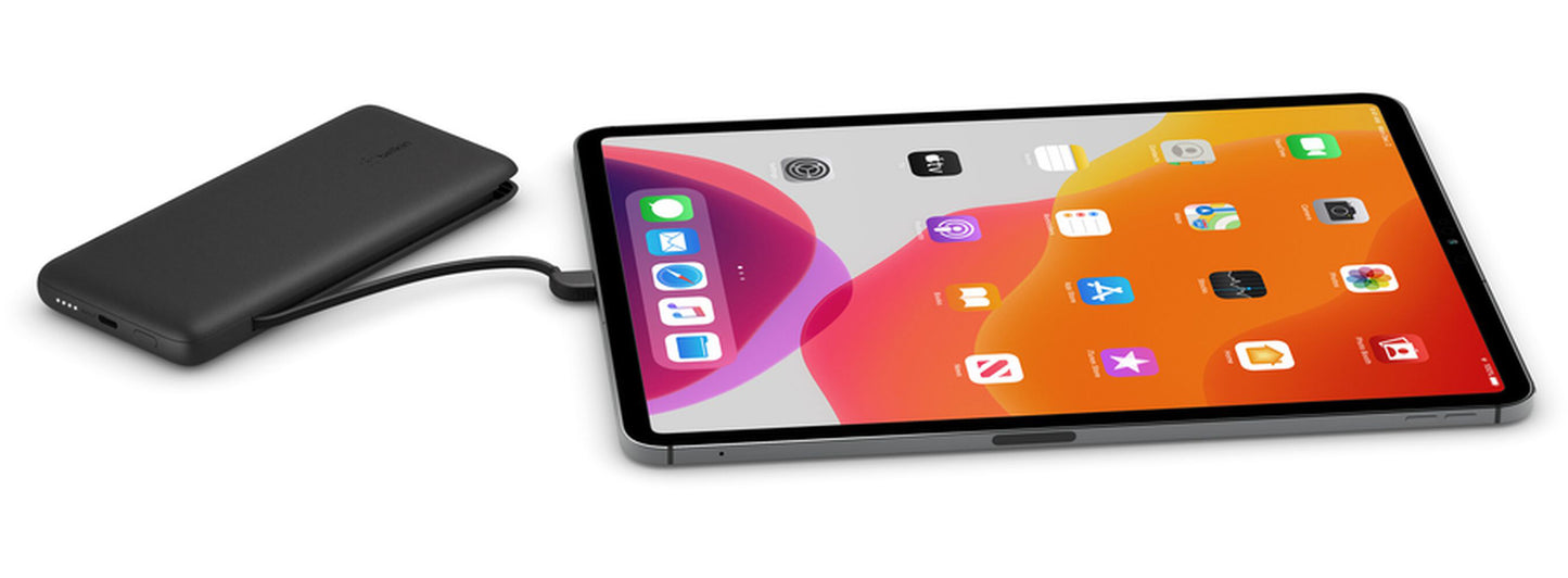 Externá batéria Belkin BoostCharge Plus, 10000mAh, 23W, QC + PD, 1 x Lightning - 2 x USB-C, čierna BPB006btBLK