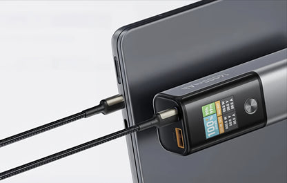 Externá batéria BlitzWolf BW-P23, 14000mAh, 100W, QC + PD, 1 x USB-A - 1 x USB-C, Sivá
