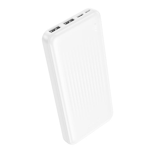 Externá batéria Borofone BJ78 Clever, 10000mAh, 10W, 2 x USB-A, biela