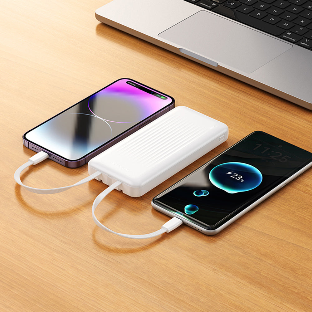 Externá batéria Borofone BJ79 Clever, 10000mAh, 10W, 1 x Lightning - 1 x USB-A - 1 x USB-C, Čierna