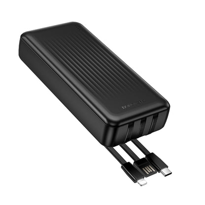 Externá batéria Borofone BJ79 Clever, 20000mAh, 10W, 1 x Lightning - 1 x USB-A - 1 x USB-C, Čierna