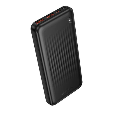 Externá batéria Borofone BJ80A Clever, 10000mAh, 22.5W, QC + PD, 1 x USB-C - 2 x USB-A, Čierna