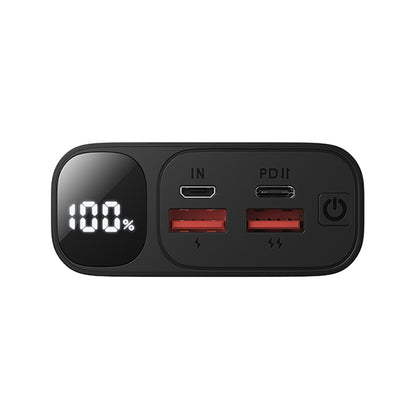 Externá batéria BWOO BO-P44, 20000mAh, 22.5W, QC + PD, 1 x USB-C - 2 x USB-A, Čierna