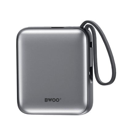 Externá batéria BWOO BO-P74, 10000mAh, 22.5W, PD, 1 x Lightning - 2 x USB-C, Čierna