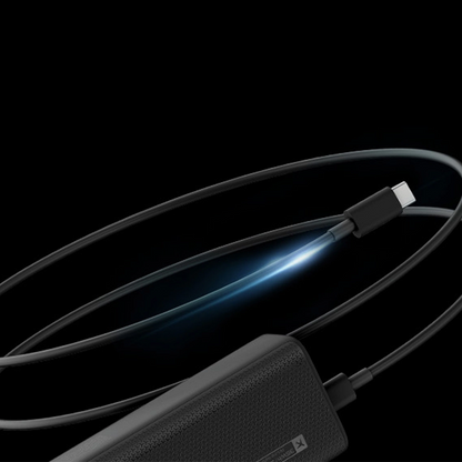 Externá batéria Cuktech, 10000mAh, 150W, QC + PD, 1 x USB-A - 1 x USB-C, Čierna CKPB100PGLBL