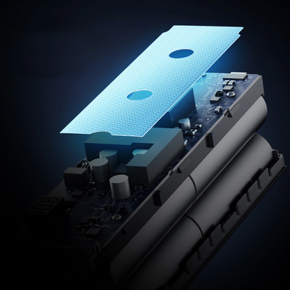 Externá batéria Cuktech, 20000mAh, 100W, QC + PD, 1 x USB-A - 2 x USB-C, Sivá CUKP200XGLGR