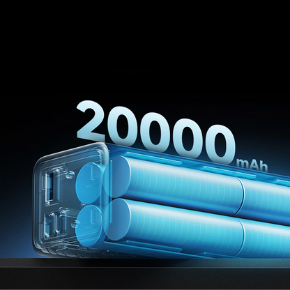 Externá batéria Cuktech, 20000mAh, 100W, QC + PD, 1 x USB-A - 2 x USB-C, Sivá CUKP200XGLGR