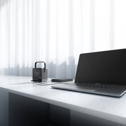 Externá batéria Cuktech, 40000mAh, 300W, QC + PD + FQI, 1 x QI - 2 x USB-A - 2 x USB-C, Čierna
