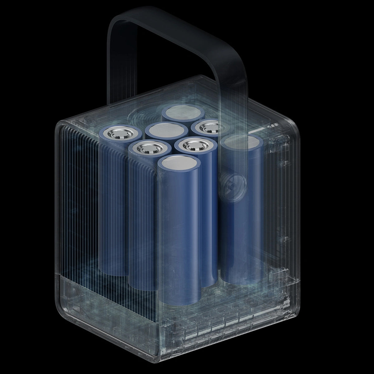 Externá batéria Cuktech, 40000mAh, 300W, QC + PD + FQI, 1 x QI - 2 x USB-A - 2 x USB-C, Čierna